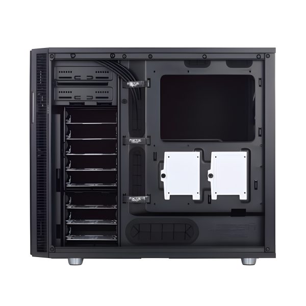 Fractal Design Define R5 (Black Solid) Silent Gaming Case, ATX, 2 Fans, Fan Controller, Configurable Front Door, Ultra Silent Design