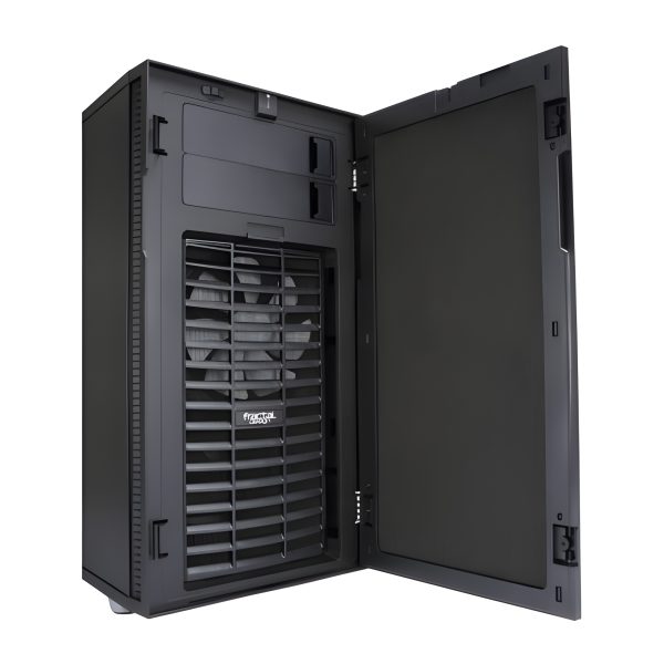 Fractal Design Define R5 (Black Solid) Silent Gaming Case, ATX, 2 Fans, Fan Controller, Configurable Front Door, Ultra Silent Design