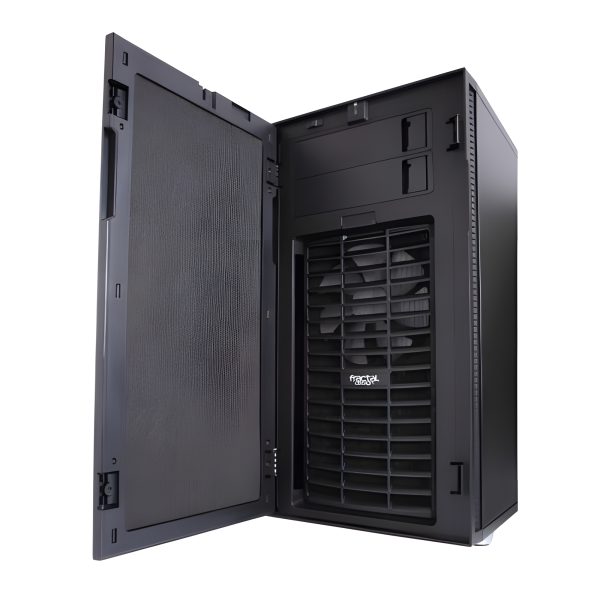 Fractal Design Define R5 (Black Solid) Silent Gaming Case, ATX, 2 Fans, Fan Controller, Configurable Front Door, Ultra Silent Design