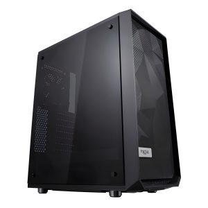 CAA-FRMECDTG_1 Fractal Design Meshify C (Dark TG) Gaming Case w/ Dark Tint Glass Window, ATX, Angular Mesh Front, High-airflow, 2 x 12cm Fans