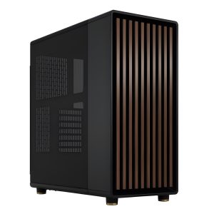 CAA-FRNOR_1 Fractal Design North Charcoal Black (Black Solid) Case, ATX, Fine Mesh Side, 2 Fans, USB-C, Walnut Front