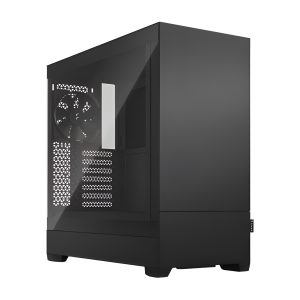 CAA-FRPOPSLCTG_1 Fractal Design Pop Silent (Black TG) Gaming Case w/ Clear Glass Window, ATX, Sound-Damping Steel & Foam, 3 Fans